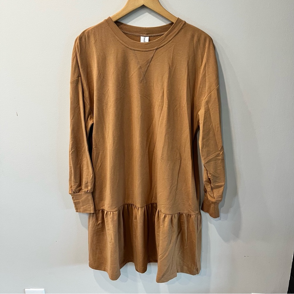 Smash + Tess Jillian Harris Essentials Sweat Dress Brown size small - Picture 3 of 8